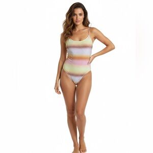 Cotton on women’s glitter ombre scoop neck one piece swimsuit  SZ S